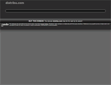Tablet Screenshot of distribu.com